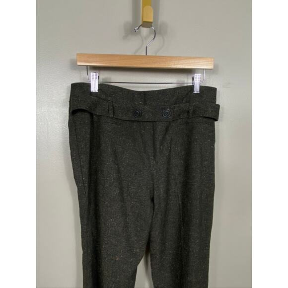 Womens ETCETERA Tweed Textured Trouser Dress Pants Wool Blend Green Size 12 - Picture 6 of 8